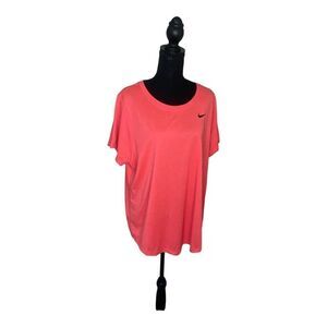 Nike Women S Dry Legend Training Top Red Size 1X